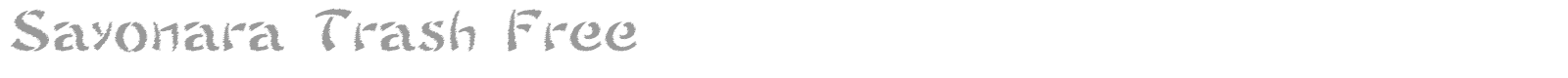 Sayonara font preview